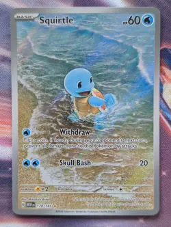 Pokemon Squirtle TCG Illustration Rare Scarlet & Violet 151 NM 170/165 - Image 1