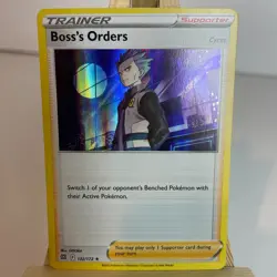 Boss's Orders 132/172 Brilliant Stars Holo Rare Pokemon Light Play+ - Image 1