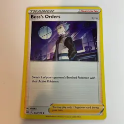 Boss's Orders 132/172 Brilliant Stars Holo Rare Pokemon Light Play+ - Image 3