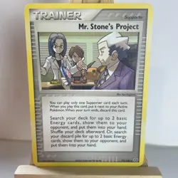Mr. Stone's Project 79/106 EX Emerald Uncommon Pokemon Moderate Play+ - Image 1