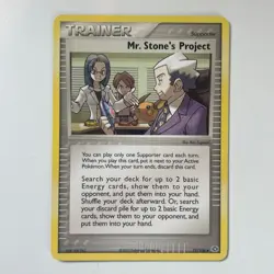 Mr. Stone's Project 79/106 EX Emerald Uncommon Pokemon Moderate Play+ - Image 3