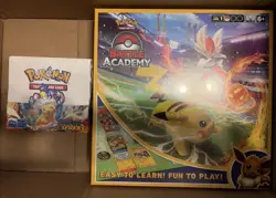 Pokemon TCG: Surging-Sparks Booster Display Box and Battle Academy Bundle Sealed - Image 1