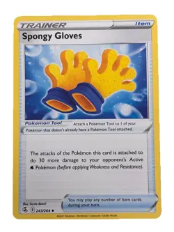 New: 2021 Pokemon TCG Spongy Gloves 243 Fusion Strike Regular Uncommon - Image 1