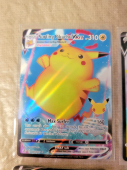 2021 Pokemon Celebrations 6 Lot Full Art Holo Rares! Flying/Surfing Pikachu LP+ - Image 2