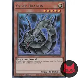 Yugioh Cyber Dragon BLC1-EN020 Silver Ultra Rare 1st Edition NM V2 - Image 1