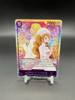 One Piece TCG English Sanji and Pudding EB02-035 SR - Image 1