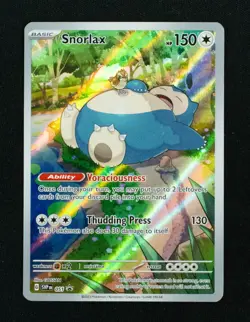 Pokemon TCG Snorlax 051 Scarlet Violet 151 Promo Card NM - Image 1