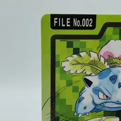 Pokemon Cards Bandai Carddass Ivysaur File No.002 1997 Poor Japanese i870 - Image 2