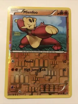 Mienfoo Pokemon TCG Noble Victories Reverse Holo Common Card 69/101 - Image 1