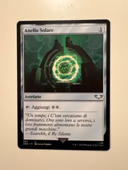Magic MTG • Anello Solare (Sol Ring) • Warhammer 252 • U • ITA • MINT - Image 1
