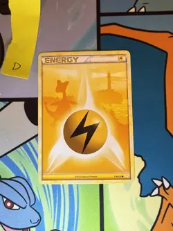 Pokemon TCG Ampharos Lightning Energy 118/123 HGSS HeartGold SoulSilver Base Set - Image 1