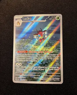 Ledian NM - 144/142 - Pokemon Stellar Crown - Illustration Rare - NM - Image 1