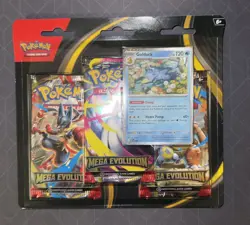 Pokemon TCG Mega Evolution Triple Pack Blister Pysduck SEALED✅ Fast Delivery🚚 - Image 1