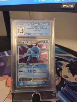 POKEMON | GLACEON LV.X JAPANESE | DAWN DASH DP4 2007 | CGC GRADED 7.5 NEAR MINT+ - Image 3