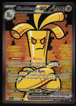 Gholdengo ex 252/182 Special Illustration Rare Paradox Rift Pokemon - QTY - Image 1