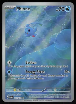 Phione 175/167 Illustration Rare Twilight Masquerade Pokemon - Image 1