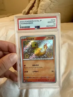 2023 Pokemon Japanese Sv4a-Shiny Treasure Ex 210 Charmander S PSA 10 - Image 1
