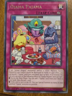 YuGiOh! Ojama Pajama LED2-EN024 Rare NM 1st Edition - Image 1