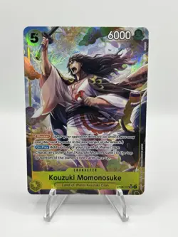 One Piece CCG Kouzuki Momonosuke OP06-107 Alt Art SR - English - NM+ - Image 1