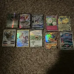 Pokemon TCG Holo Foil Card Lot 10x Pikachu, Lucario EX, Alakazam EX - Image 1