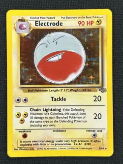 1999 Pokemon Jungle Electrode Holo Rare Card #2/64 LP - Image 2