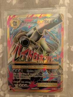 M Blastoise EX Full Art Holo Card 102/108 XY Evolutions NM Condition - Image 1