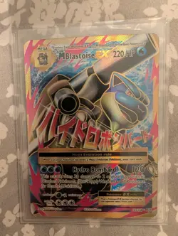 M Blastoise EX Full Art Holo Card 102/108 XY Evolutions NM Condition - Image 3