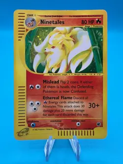 Ninetales 21/165 Expedition Base Set Holo Rare Pokemon Card - Image 1