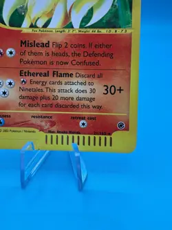 Ninetales 21/165 Expedition Base Set Holo Rare Pokemon Card - Image 5