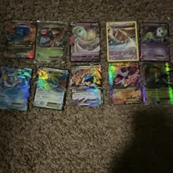 Pokemon TCG 10 Card Lot Holo Gardevoir Shaymin Vaporeon Magnezone Garchomp EX - Image 1