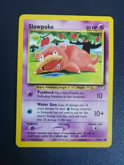 Pokemon Card Slowpoke 73/111 Neo Genesis Common WOTC - Image 1