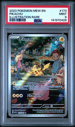 PSA 9 Pikachu 173/165 English Scarlet & Violet 151 Holo Graded Pokemon Card - Image 1