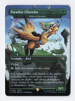 Paradise Chocobo - Birds of Paradise 483 FOIL Rare - MTG Final Fantasy FIC - Image 1