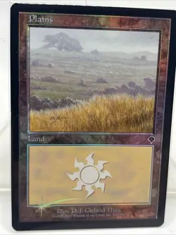 2000 Magic: The Gathering INVASION Plains FOIL 333/350 NM - Image 1