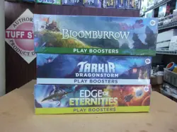 MTG BLOOMBURROW + EDGE ETERNITIES + TARKIR PLAY BOOSTER BOX LOT - Image 1