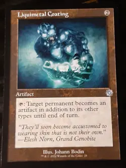 Liquimetal Coating , The Brothers War , Near Mint , MTG , FREESHIPPING - Image 1