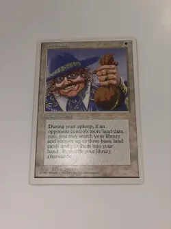 MTG {LAND TAX} Core Set 4th Edition Reg Rare Magic #34 LP Light Play - Image 2