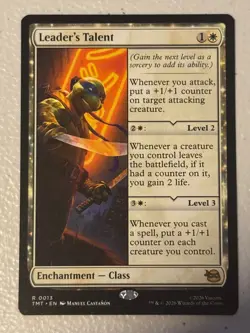 LEADER'S TALENT 13 R TEENAGE MUTANT NINJA TURTLES MAGIC: THE GATHERING NM/M - Image 1