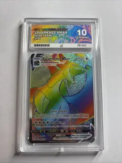 Pokemon TCG Salamence VMAX Darkness Ablaze 194/189 Ace 10 - Image 1