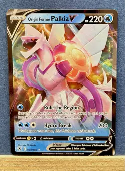 POKEMON ORIGIN FORME PALKIA V RARE 039/189 BASIC HOLO - Image 1