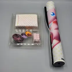 Pokemon 151 Ultra Premium Collection Accessories Mew Playmat Dice Coin Set - Image 1