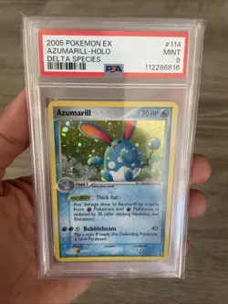 Ex Delta Species Azumarill 114/113 2005 Holo Pokemon PSA 9 - Image 1