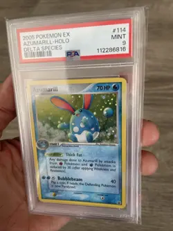 Ex Delta Species Azumarill 114/113 2005 Holo Pokemon PSA 9 - Image 2