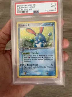 Ex Delta Species Azumarill 114/113 2005 Holo Pokemon PSA 9 - Image 5