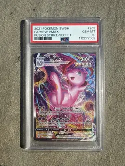 2021 Pokemon SWSH Mew VMAX Fusion Strike #269/264 PSA 10 GEM MINT Fresh Grade - Image 1