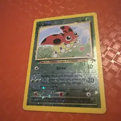 Pokemon Vintage Southern Islands Reverse Holo Ledyba 7/18 Rare Promo Swirl - Image 1