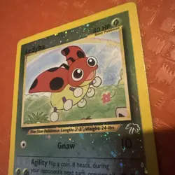 Pokemon Vintage Southern Islands Reverse Holo Ledyba 7/18 Rare Promo Swirl - Image 2