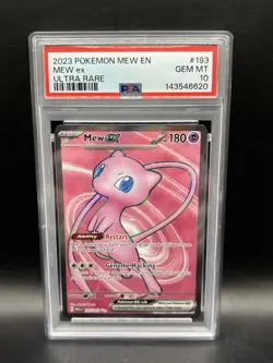 PSA 10 Mew ex 193/165 Full Art Scarlet & Violet: 151 Pokemon - Image 1
