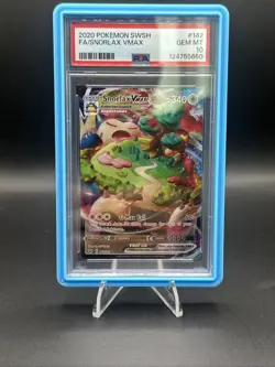PSA 10 Gem Mint 2020 Pokemon SWSH Full Art Snorlax VMAX - Image 1