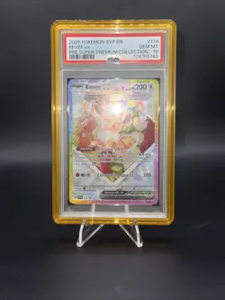 PSA 10 Gem Mint 2025 Pokemon SVP EN Eevee ex #174 PRE Super Premium Collection - Image 1